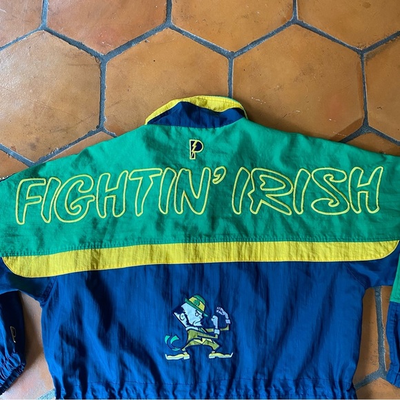Vtg Pro Player Notre Dame Fightin Irish ND Jacket Mens Large Tail Gate College - Picture 2 of 10
